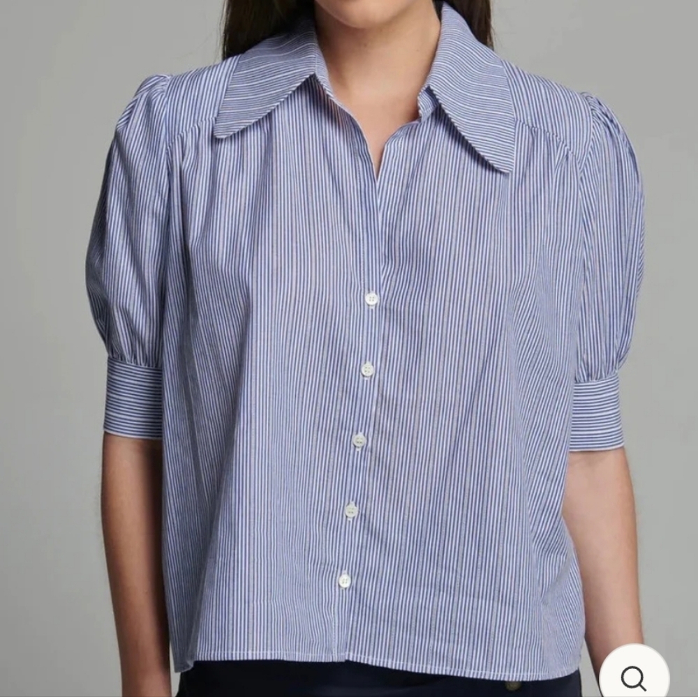 Sundays by Wearesundays XS Klariza Navy White Stripe Top
